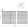 Gabion 3,5 mm langasta ja 5x2,5 cm verkosta 700x20x150 cm