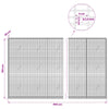 Gabion 3,5 mm langasta ja 5x2,5 cm verkosta 950x20x150 cm