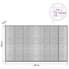 Gabion 3,5 mm langasta ja 5x2,5 cm verkosta 350x20x200 cm