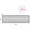 Gabion 3,5 mm langasta ja 5x2,5 cm verkosta 200x30x50 cm