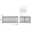 Gabion 3,5 mm langasta ja 5x2,5 cm verkosta 1150x30x50 cm