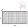 Gabion 3,5 mm langasta ja 5x2,5 cm verkosta 200x30x100 cm