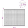 Gabion 3,5 mm langasta ja 5x2,5 cm verkosta 200x30x150 cm