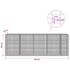 Gabion 3,5 mm langasta ja 5x2,5 cm verkosta 450x30x150 cm