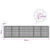 Gabion 3,5 mm langasta ja 5x2,5 cm verkosta 600x30x150 cm