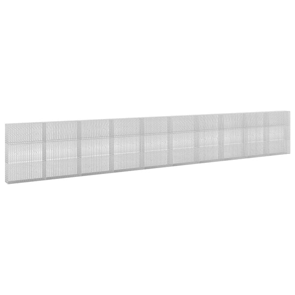 Gabion 3,5 mm langasta ja 5x2,5 cm verkosta 1000x30x150 cm