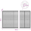 Gabion 3,5 mm langasta ja 5x2,5 cm verkosta 1050x30x150 cm