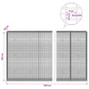 Gabion 3,5 mm langasta ja 5x2,5 cm verkosta 1150x30x150 cm