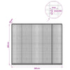 Gabion 3,5 mm langasta ja 5x2,5 cm verkosta 250x30x200 cm