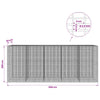 Gabion 3,5 mm langasta ja 5x2,5 cm verkosta 500x30x200 cm