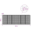 Gabion 3,5 mm langasta ja 5x2,5 cm verkosta 600x30x200 cm