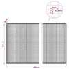 Gabion 3,5 mm langasta ja 5x2,5 cm verkosta 800x30x200 cm