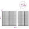 Gabion 3,5 mm langasta ja 5x2,5 cm verkosta 950x30x200 cm