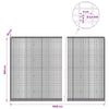 Gabion 3,5 mm langasta ja 5x2,5 cm verkosta 1000x30x200 cm