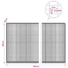 Gabion 3,5 mm langasta ja 5x2,5 cm verkosta 1100x30x200 cm