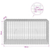 Gabion 3,5 mm langasta ja 5x2,5 cm verkosta 100x50x50 cm
