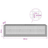 Gabion 3,5 mm langasta ja 5x2,5 cm verkosta 200x50x50 cm