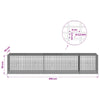 Gabion 3,5 mm langasta ja 5x2,5 cm verkosta 250x50x50 cm