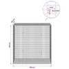Gabion 3,5 mm langasta ja 5x2,5 cm verkosta 100x50x100 cm