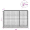 Gabion 3,5 mm langasta ja 5x2,5 cm verkosta 150x50x100 cm