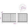 Gabion 3,5 mm langasta ja 5x2,5 cm verkosta 500x50x100 cm