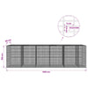 Gabion 3,5 mm langasta ja 5x2,5 cm verkosta 550x50x150 cm