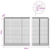 Gabion 3,5 mm langasta ja 5x2,5 cm verkosta 650x50x150 cm