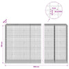 Gabion 3,5 mm langasta ja 5x2,5 cm verkosta 950x50x150 cm