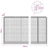 Gabion 3,5 mm langasta ja 5x2,5 cm verkosta 1050x50x150 cm