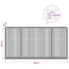 Gabion 3,5 mm langasta ja 5x2,5 cm verkosta 400x50x200 cm