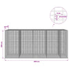 Gabion 3,5 mm langasta ja 5x2,5 cm verkosta 450x50x200 cm