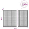 Gabion 3,5 mm langasta ja 5x2,5 cm verkosta 800x50x200 cm