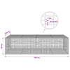 Gabion 3,5 mm langasta ja 5x2,5 cm verkosta 200x100x50 cm