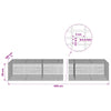 Gabion 3,5 mm langasta ja 5x2,5 cm verkosta 400x100x50 cm