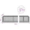 Gabion 3,5 mm langasta ja 5x2,5 cm verkosta 450x100x50 cm