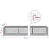 Gabion 3,5 mm langasta ja 5x2,5 cm verkosta 600x100x50 cm