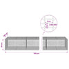 Gabion 3,5 mm langasta ja 5x2,5 cm verkosta 700x100x50 cm