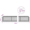 Gabion 3,5 mm langasta ja 5x2,5 cm verkosta 800x100x50 cm