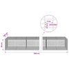 Gabion 3,5 mm langasta ja 5x2,5 cm verkosta 1100x100x50 cm