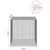 Gabion 3,5 mm langasta ja 5x2,5 cm verkosta 100x100x100 cm