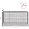 Gabion 3,5 mm langasta ja 5x2,5 cm verkosta 200x100x100 cm