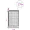 Gabion 3,5 mm langasta ja 5x2,5 cm verkosta 100x100x150 cm
