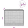 Gabion 3,5 mm langasta ja 5x2,5 cm verkosta 200x100x150 cm