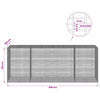 Gabion 3,5 mm langasta ja 5x2,5 cm verkosta 400x100x150 cm