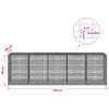 Gabion 3,5 mm langasta ja 5x2,5 cm verkosta 500x100x150 cm
