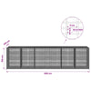 Gabion 3,5 mm langasta ja 5x2,5 cm verkosta 600x100x150 cm