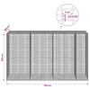 Gabion 3,5 mm langasta ja 5x2,5 cm verkosta 350x100x200 cm