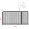 Gabion 3,5 mm langasta ja 5x2,5 cm verkosta 400x100x200 cm