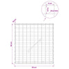 Gabioni, jossa 3,5 mm langat ja 5x5 cm verkko 50x10x50 cm