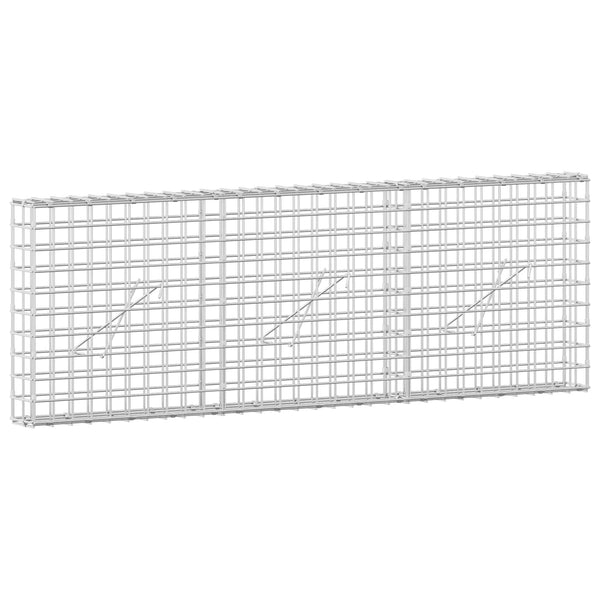 Gabioni, jossa 3,5 mm langat ja 5x5 cm verkko 150x10x50 cm